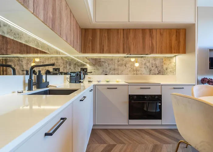 Apartment P R A T U M Pink&blue Elegance Z Widokiem Na Jezioro Mikolajki (Mragowo)